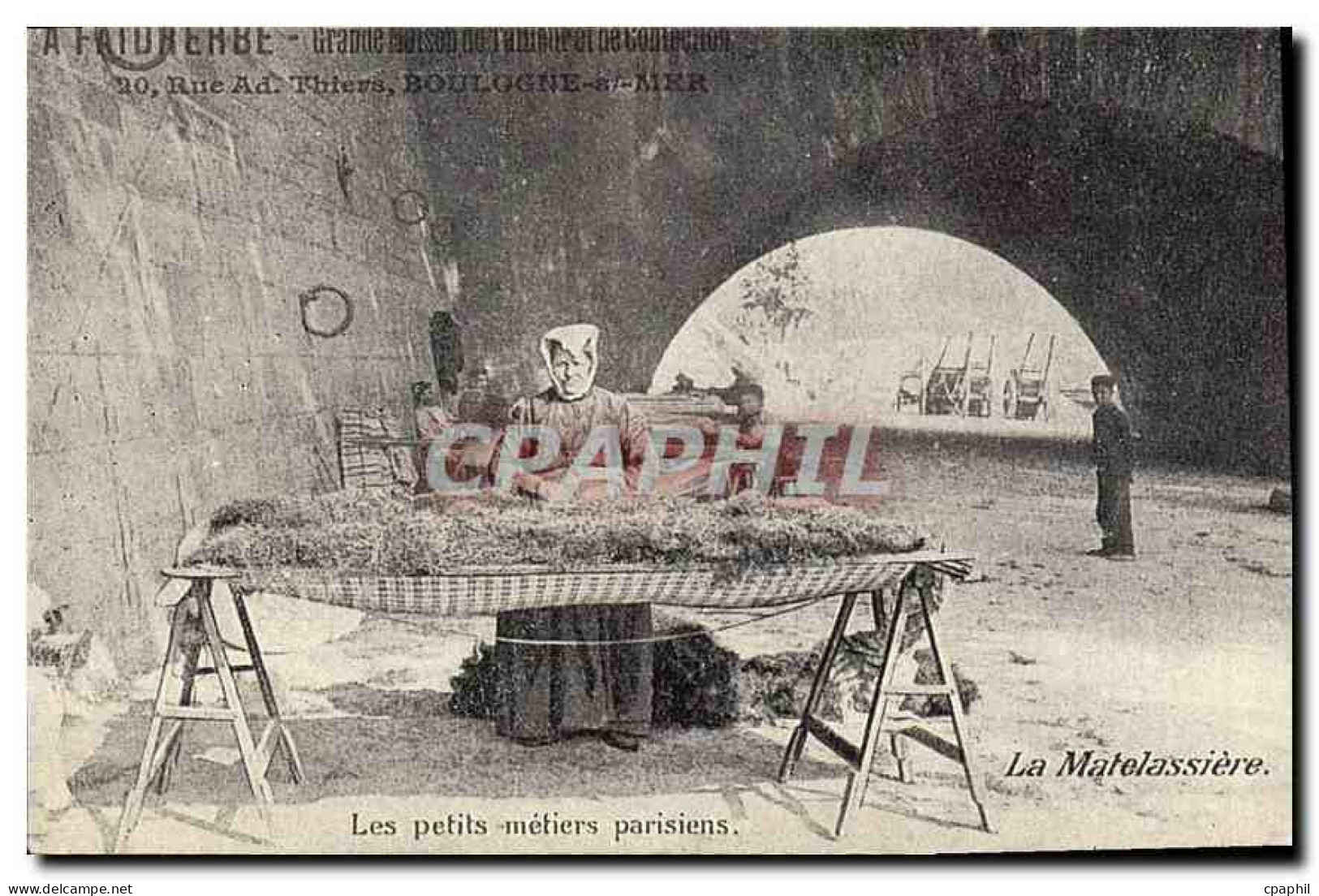 REPRO La Matelassiere Les petits metiers parisiens