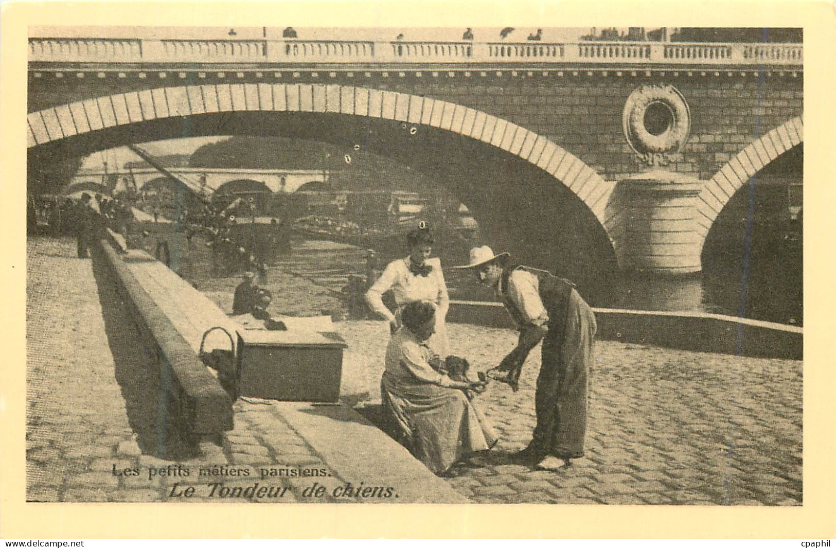 REPRO Les Petits Metiers Parisiens Le Tondeur de Chiens