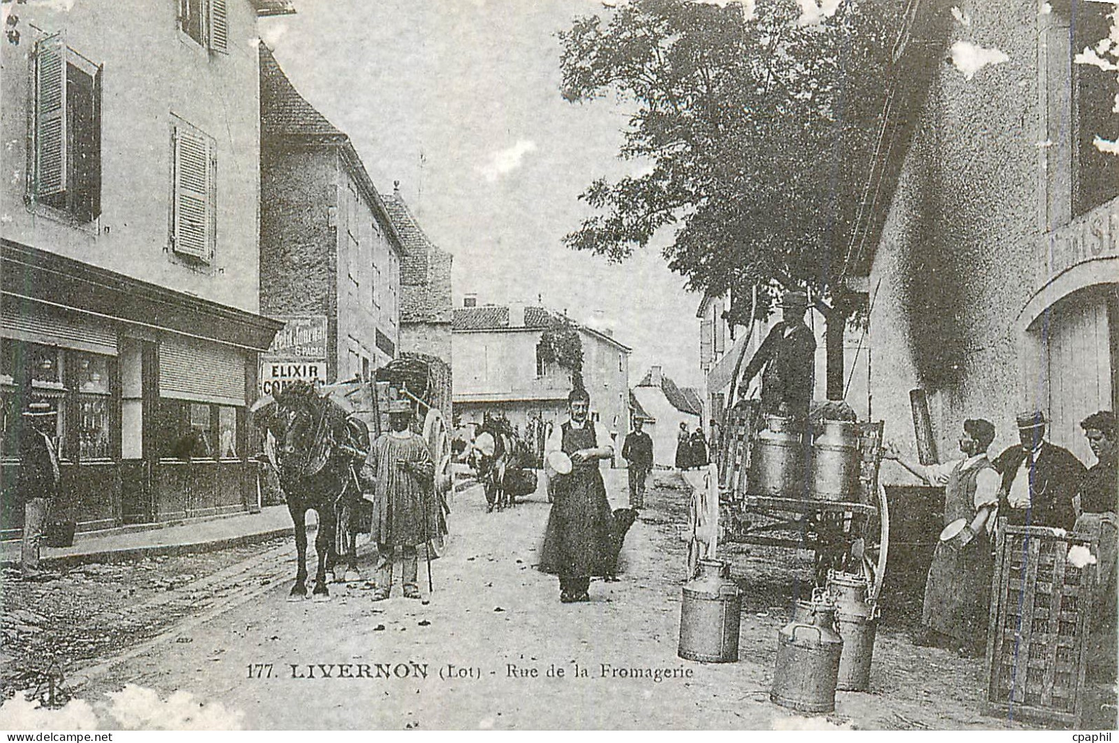 REPRO Livernon (Lot) Rue de la Fromagerie