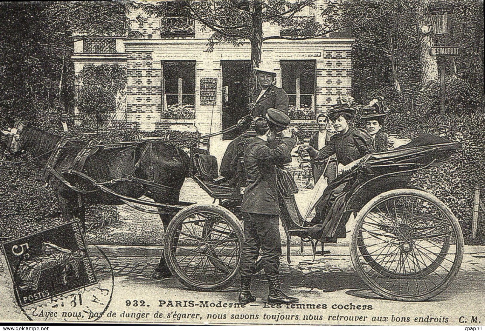 REPRO Paris Moderne Les Femmes cochers