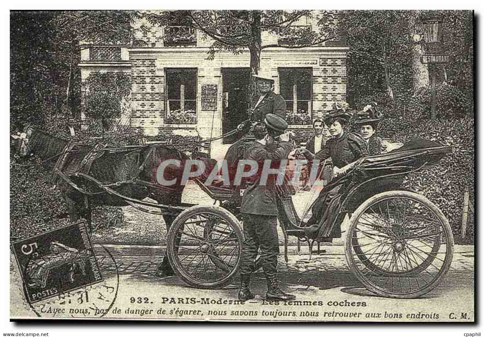 REPRO Paris Moderne Les Femmes cochers
