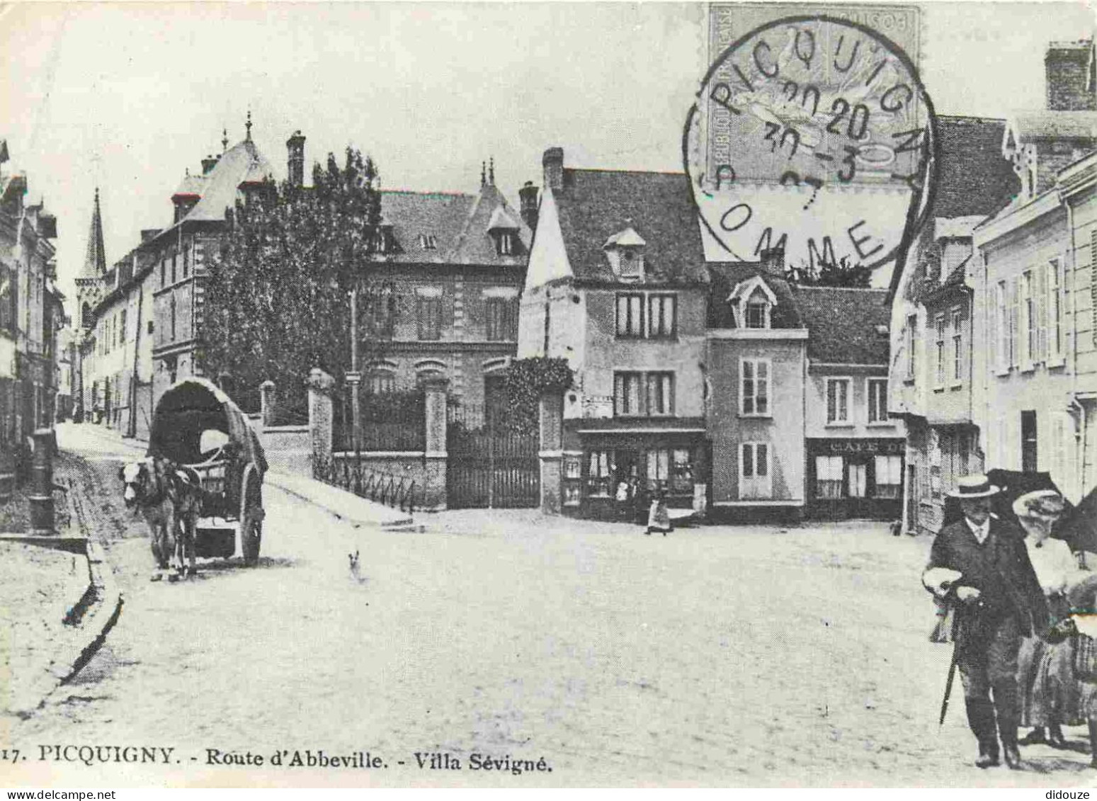 Reproduction CPA - 80 Picquigny - Route d'Abbeville - Villa Sévigné - CPM - Carte Neuve - Voir Scans Recto-Verso