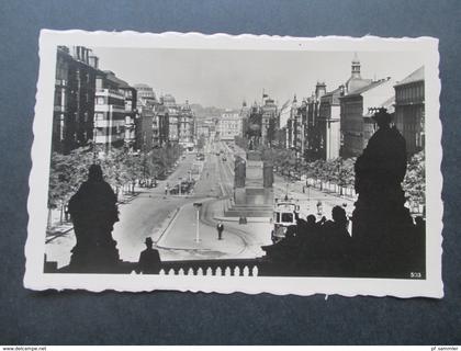 AK Prag 1940 Feldpost über Deutsche Dienstpost Böhmen und Mähren. Stempel: Beobachtung .... Hoher Militärischer Rang