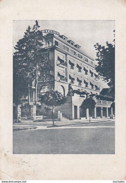 Böhmen und Mähren 1944 – Bad Luhatschowitz Luhačovice – Hotel Alexandria – gelaufen