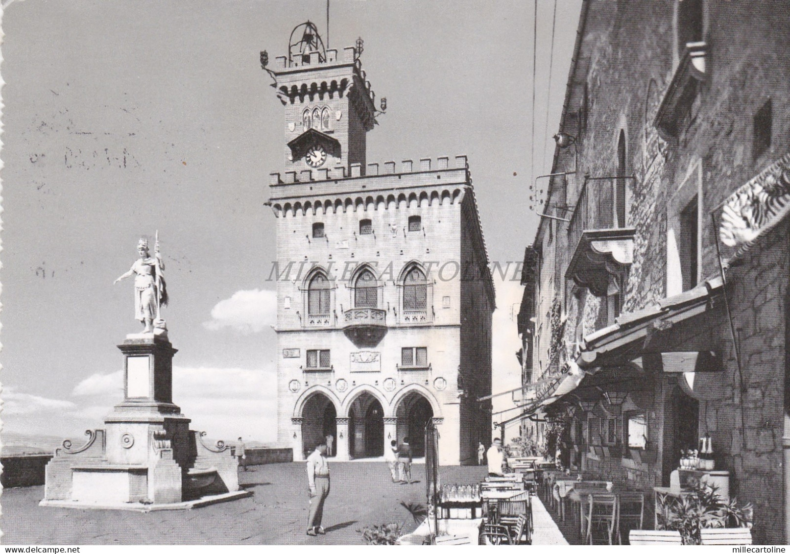 REPUBBLICA DI S. MARINO - Palazzo del Governo e Statua della Libertà 1960