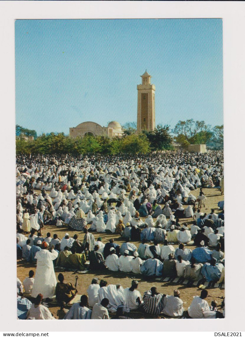 Republic of Mali BAMAKO Republic Square at the Prayet Time, Vintage Photo Postcard RPPc /72307