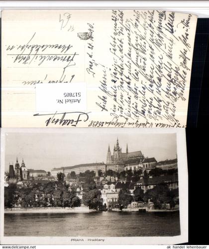 517805,Foto AK Prag Praha Hradschin Feldpost n. Tornesch Pinneberg Fam. Steen