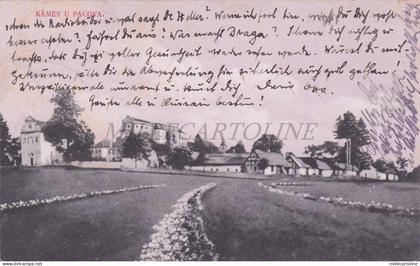 CZECH REPUBLIC - Kamen u Pacova, Postcard 1927