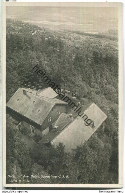 Decinsky Sneznik - Hoher Schneeberg - Hotel - Foto-Ansichtskarte - Verlag B. Dörner Hoher Schneeberg