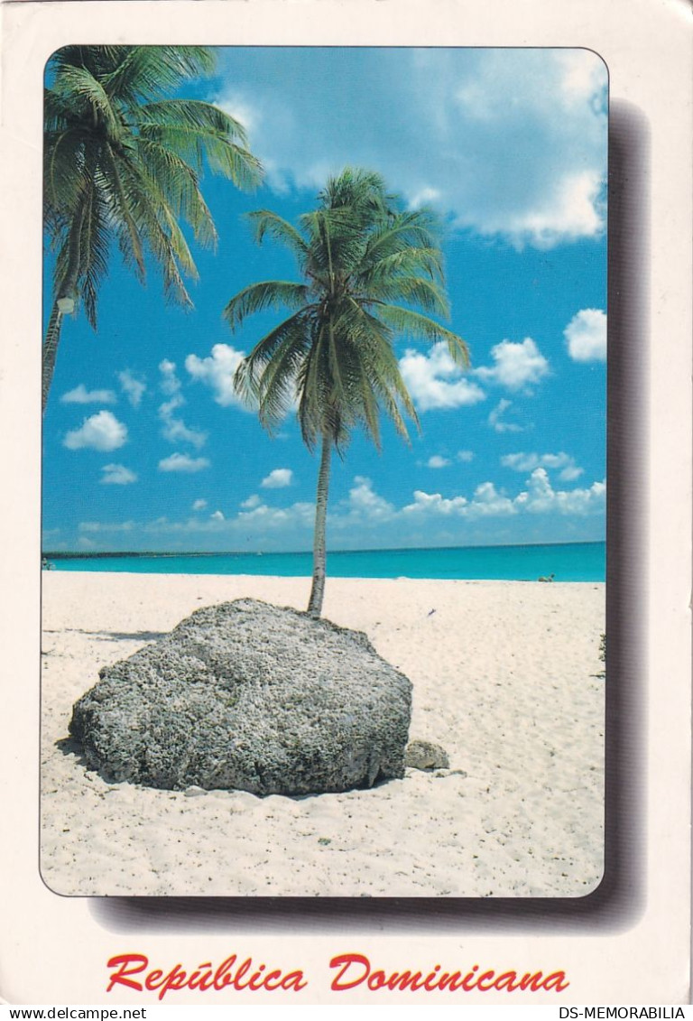 Republica Dominicana - Playa Dominicana Old Postcard w Nice stamps