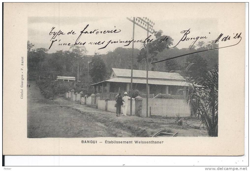 REPUBLIQUE CENTRAFRICAINE - BANGUI - Etablissement Weissenthaner