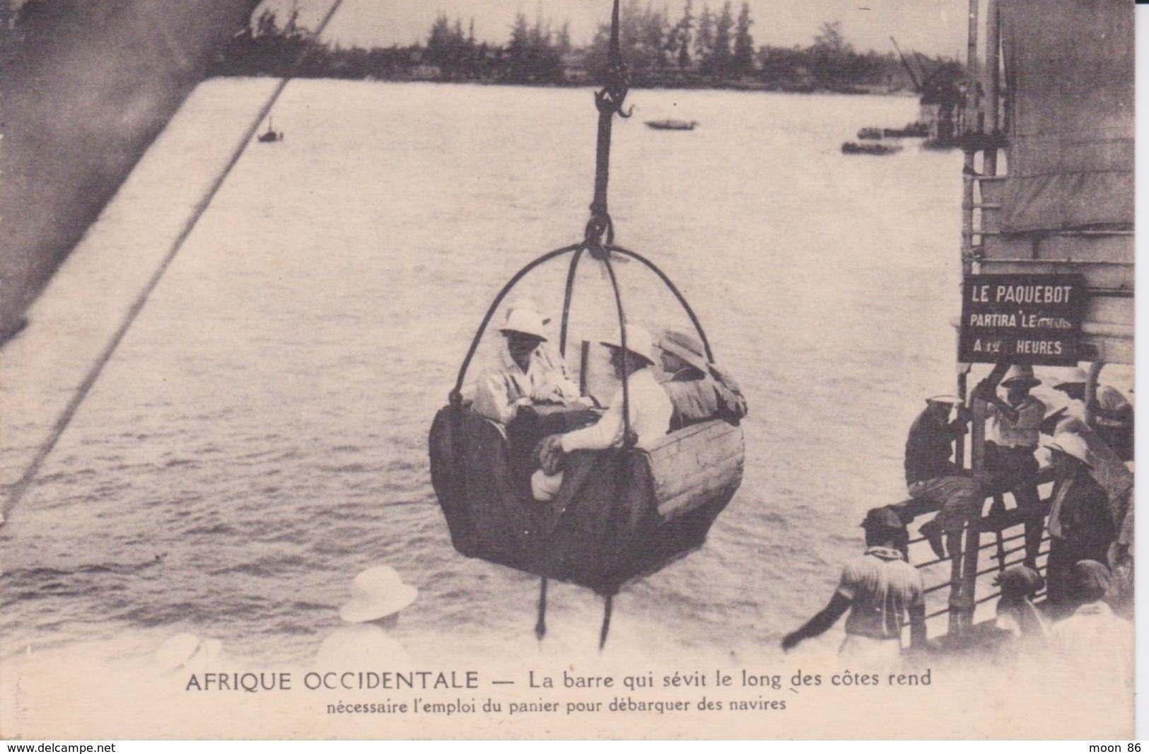 REPUBLIQUE DU NIGER - Colonie du Niger - PANIER DE DÉBARQUEMENT DU PAQUEBOT