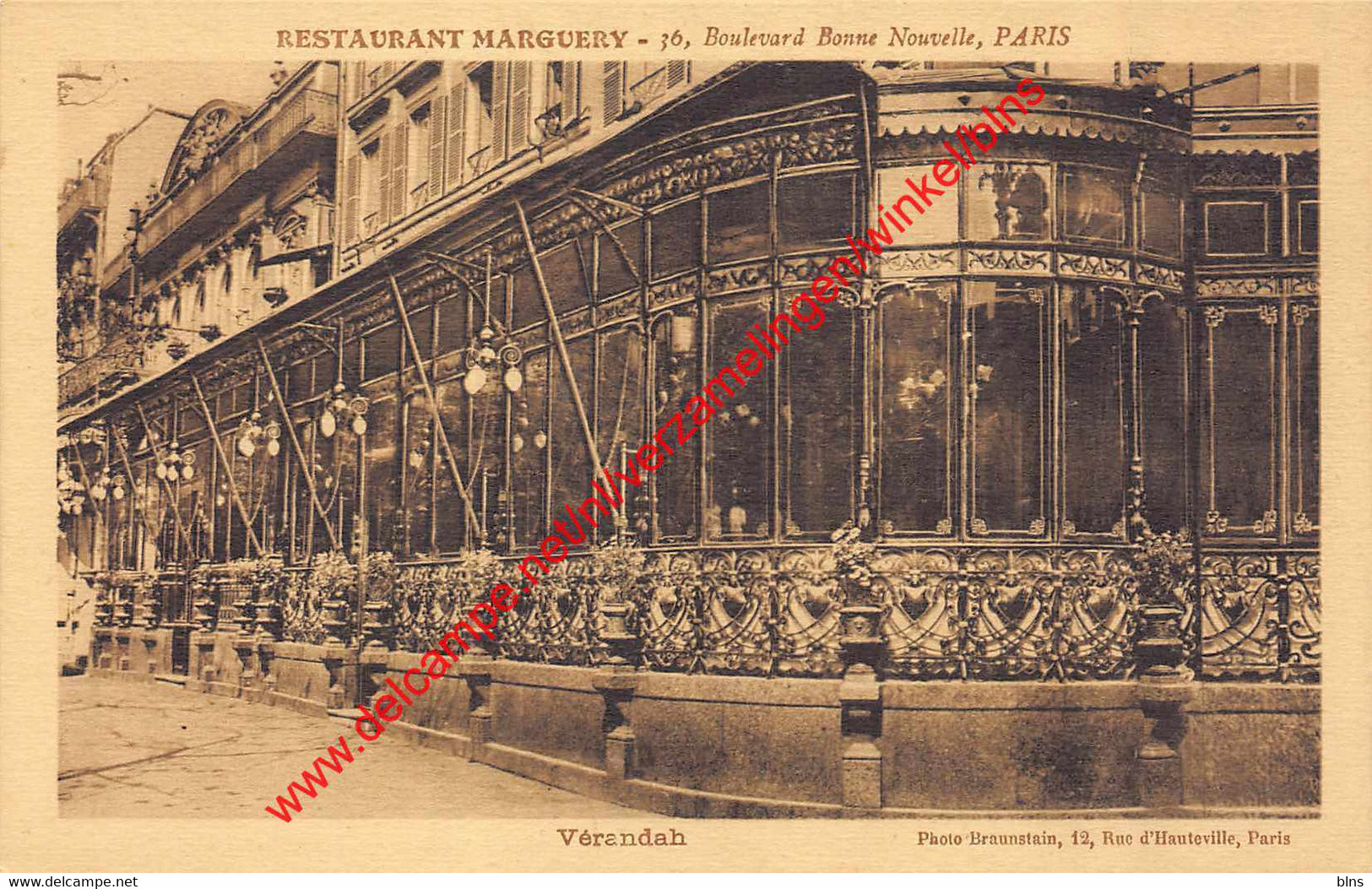 Restaurant Marguery - Boulevard Bonne Nouvelle - Verandah - Paris - (75) Paris