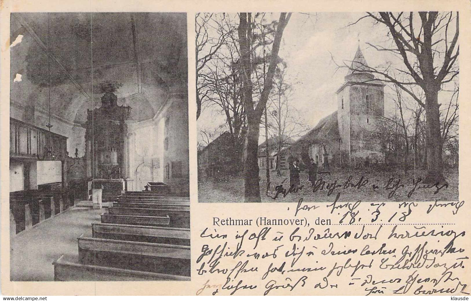 Rethmar (Sehnde) Mehrbild gel.1918