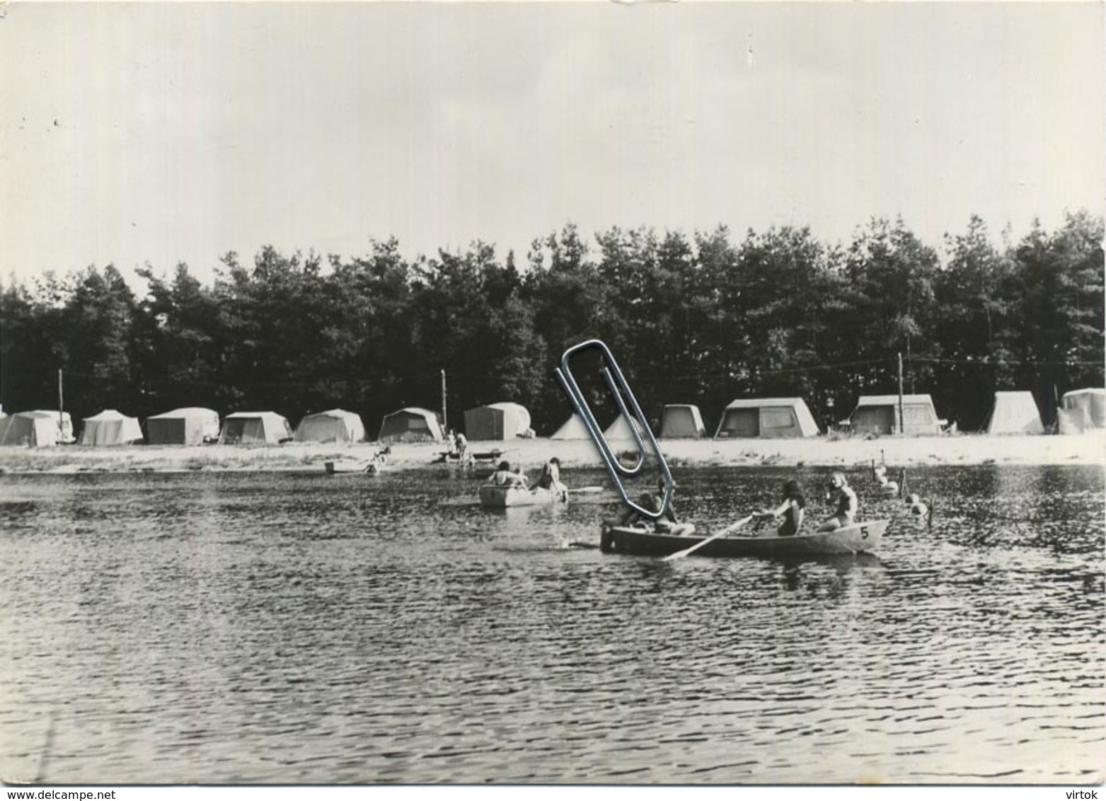 RETIE :  camping  berkenstrand    ( format 15 x 10.5 cm )