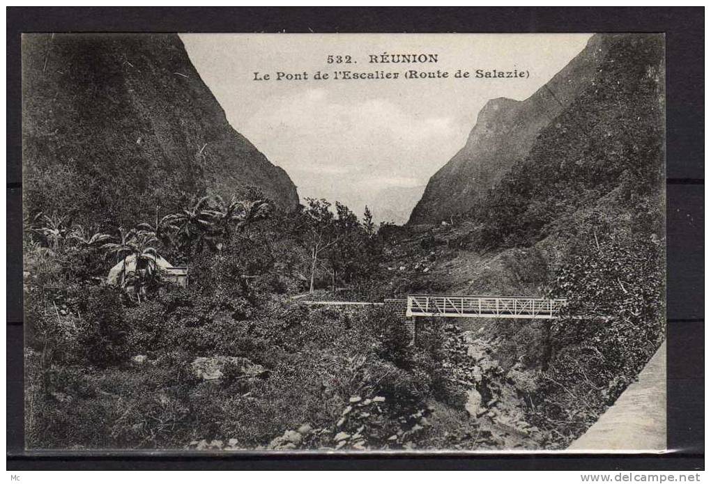 Réunion - Le Pont de l'Escalier (Route de Salazie) - Messageries Maritimes