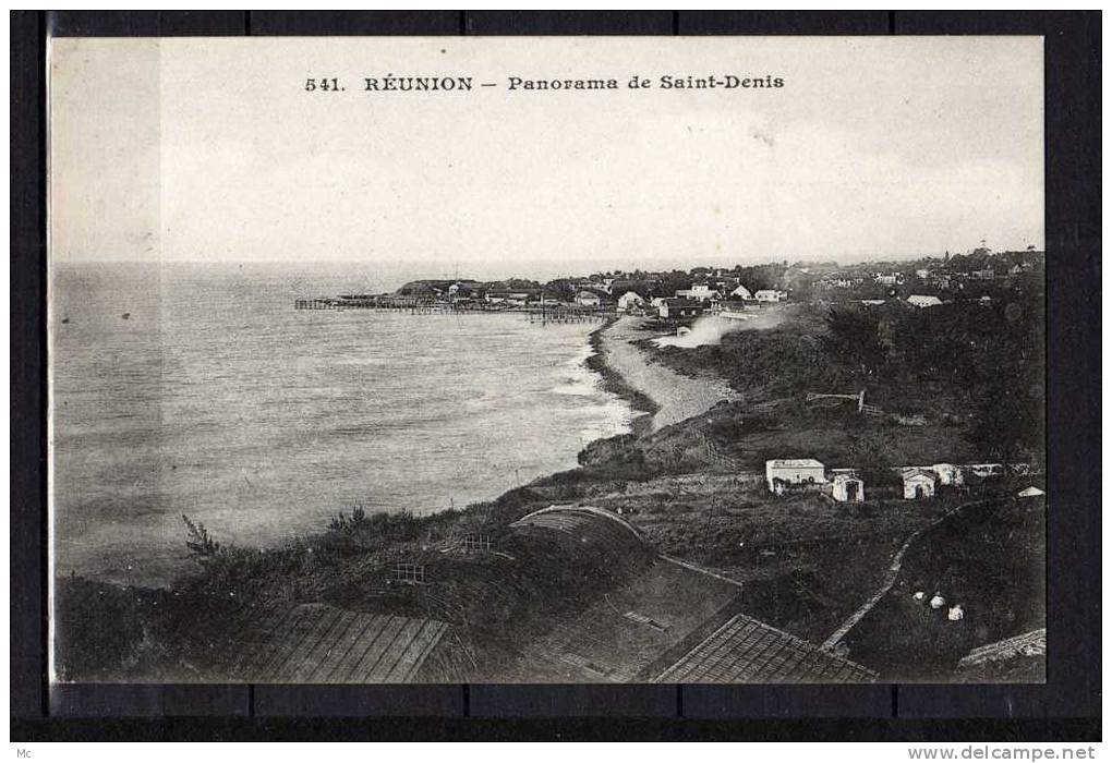 Réunion - Panorama de Saint-Denis - Messageries Maritimes