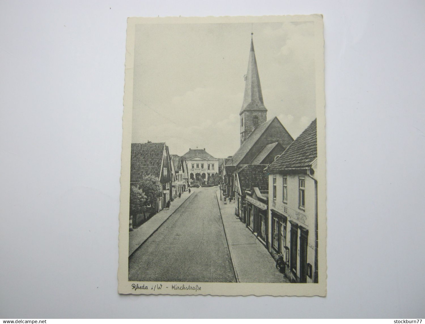 RHEDA ,Kirchstrasse  , Schöne Karte um 1950
