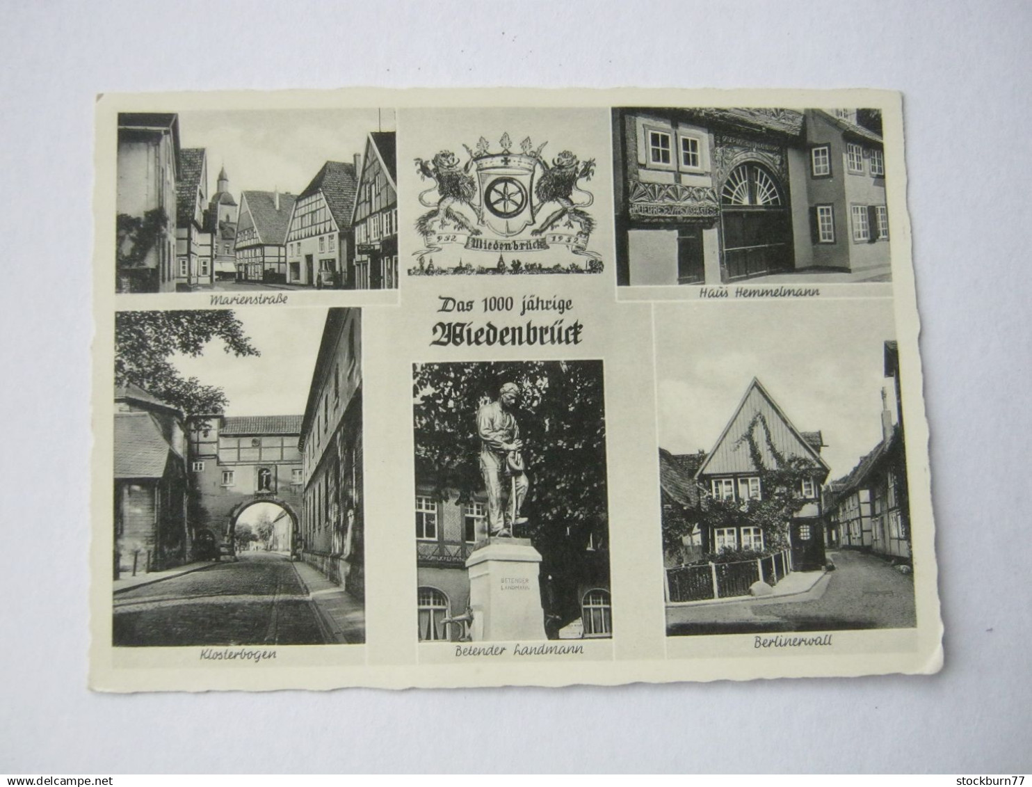 Rheda-Wiedenbrück , 1000 Jahrfeier , Schöne Karte  um 1952