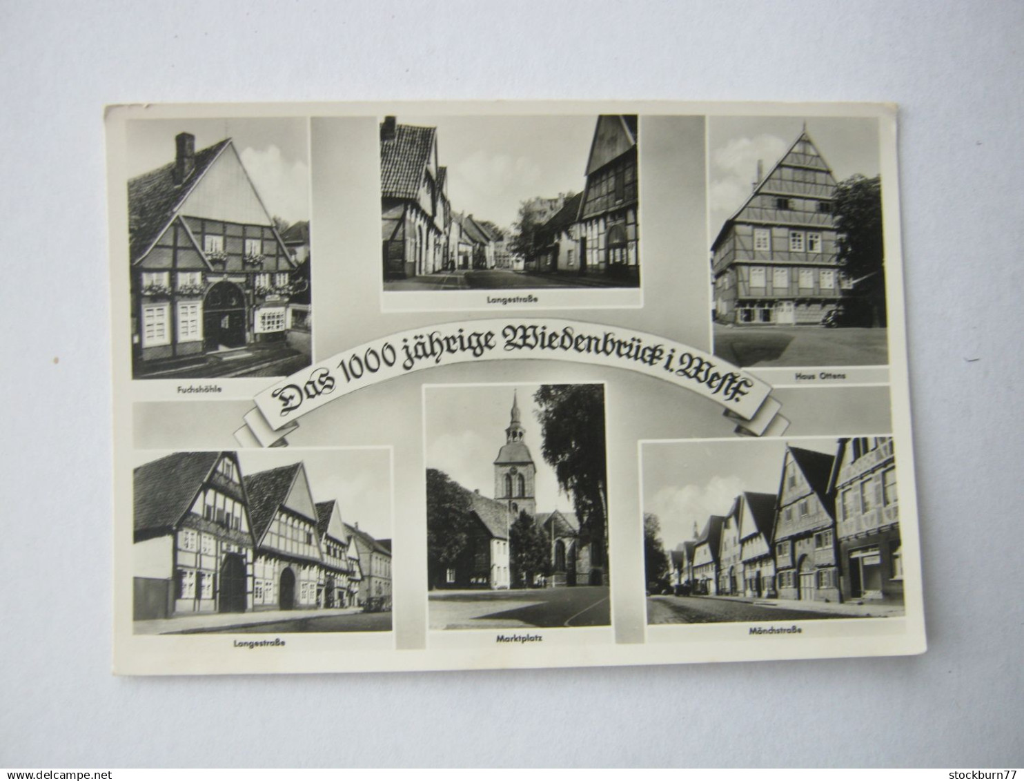 Rheda-Wiedenbrück , 1000 Jahrfeier  ,  schöne Karte  um 1960