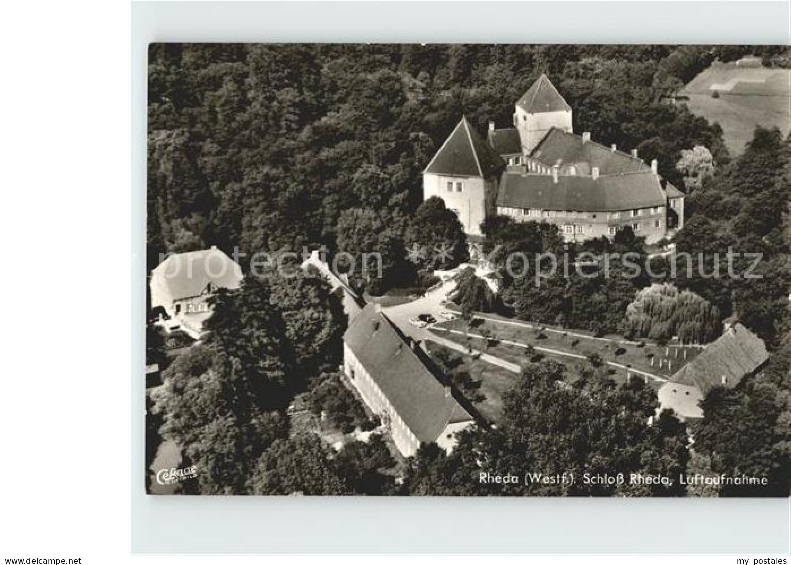 Rheda-Wiedenbrueck Schloss Fliegeraufnahme