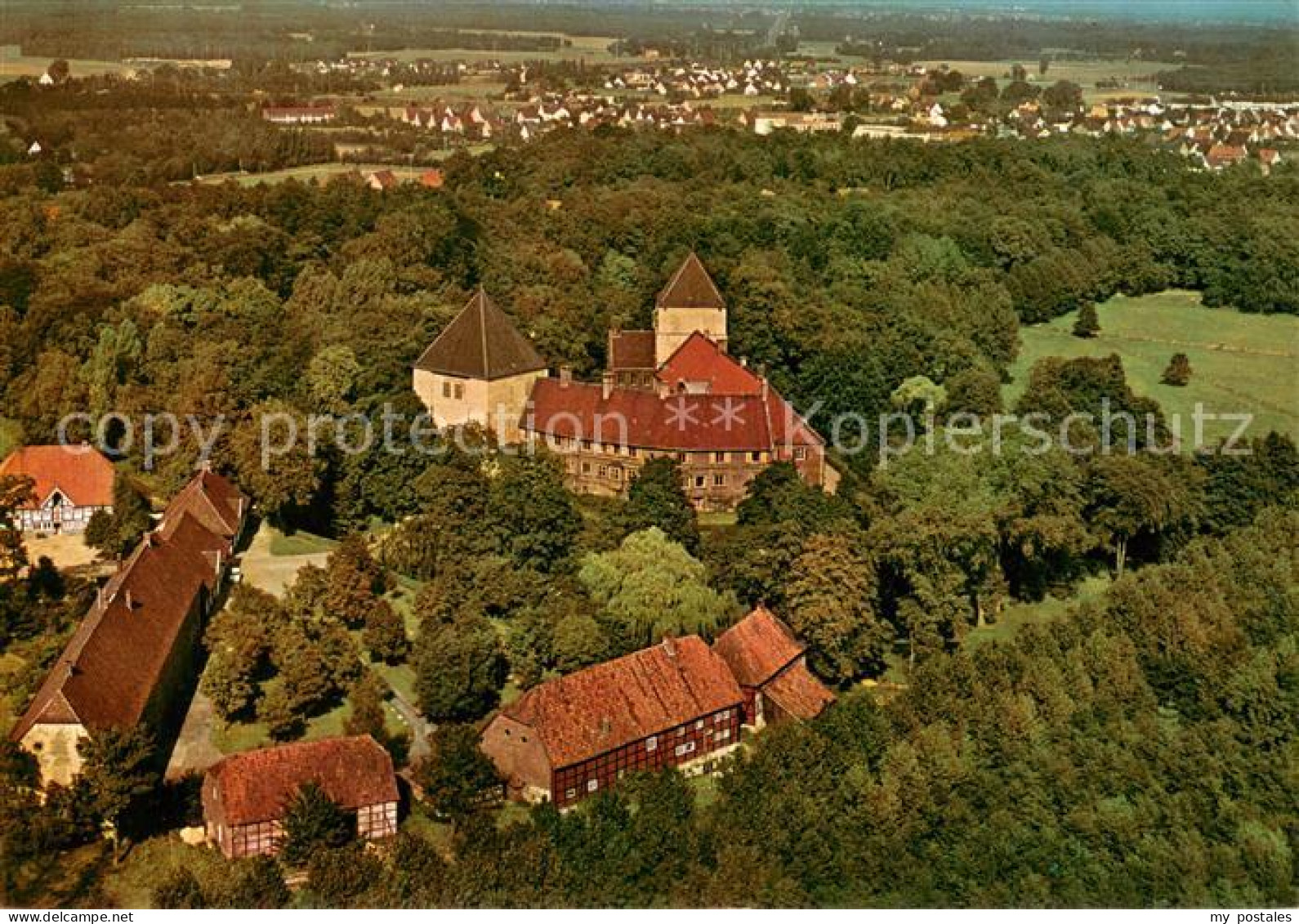 Rheda-Wiedenbrueck Schloss Rheda Fliegeraufnahme