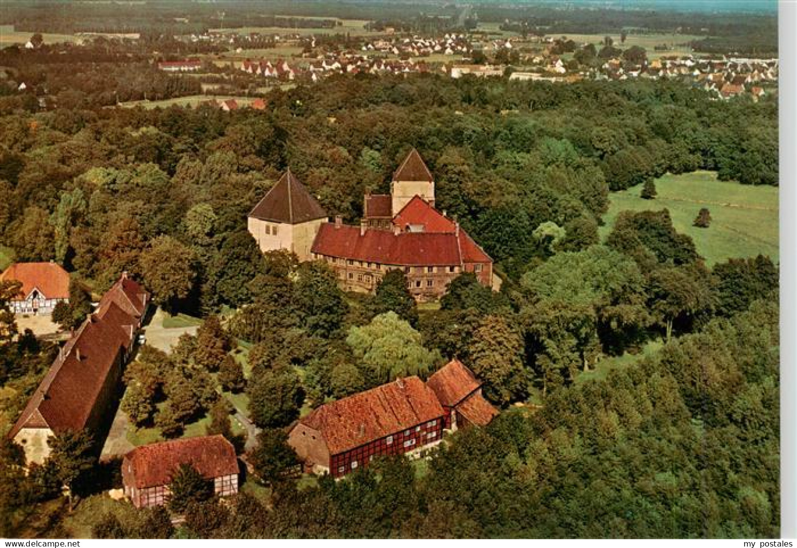 Rheda -Wiedenbrueck Westfalen Schloss Rheda Fliegeraufnahme