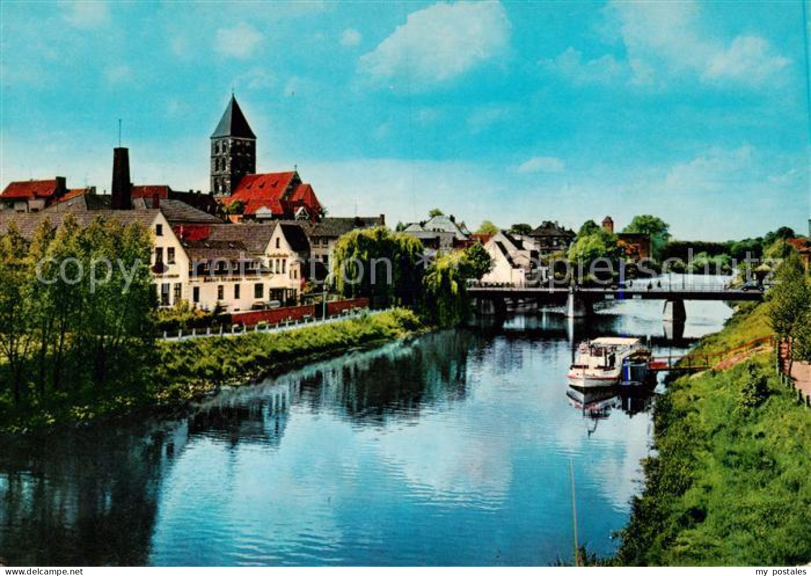 Rheine Emsbruecke und Stadtkirche