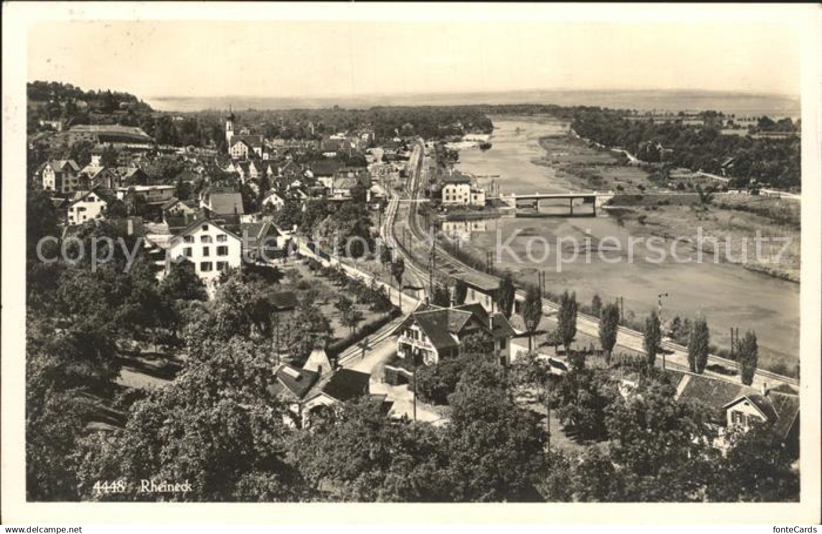 Rheineck SG Blick auf Rheineck