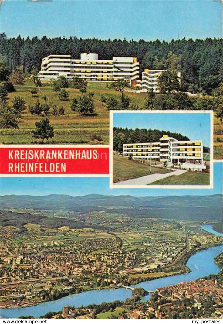 Rheinfelden Baden BW Kreiskrankenhaus Rheinfelden Fliegeraufnahme