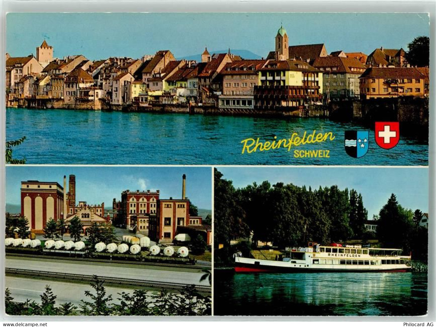 Rheinfelden Dampfer Rheinfelden Feldschlösschen Binnenschiff - 39693763