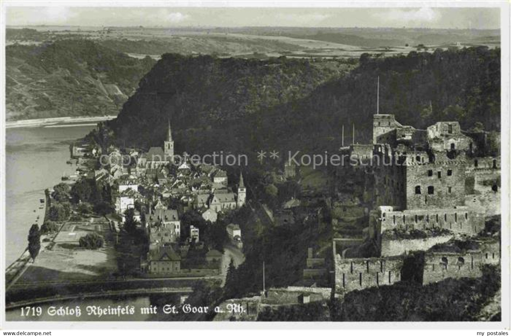 Rheinfels Burgruine Sankt Goar Rheinland-Pfalz Schloss Rheinfels mit St Goar