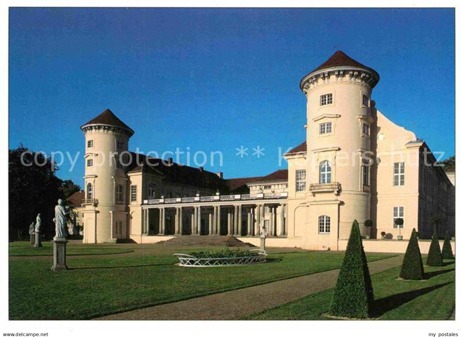 Rheinsberg Blick von der Schlossinsel auf Schloss Rheinsberg