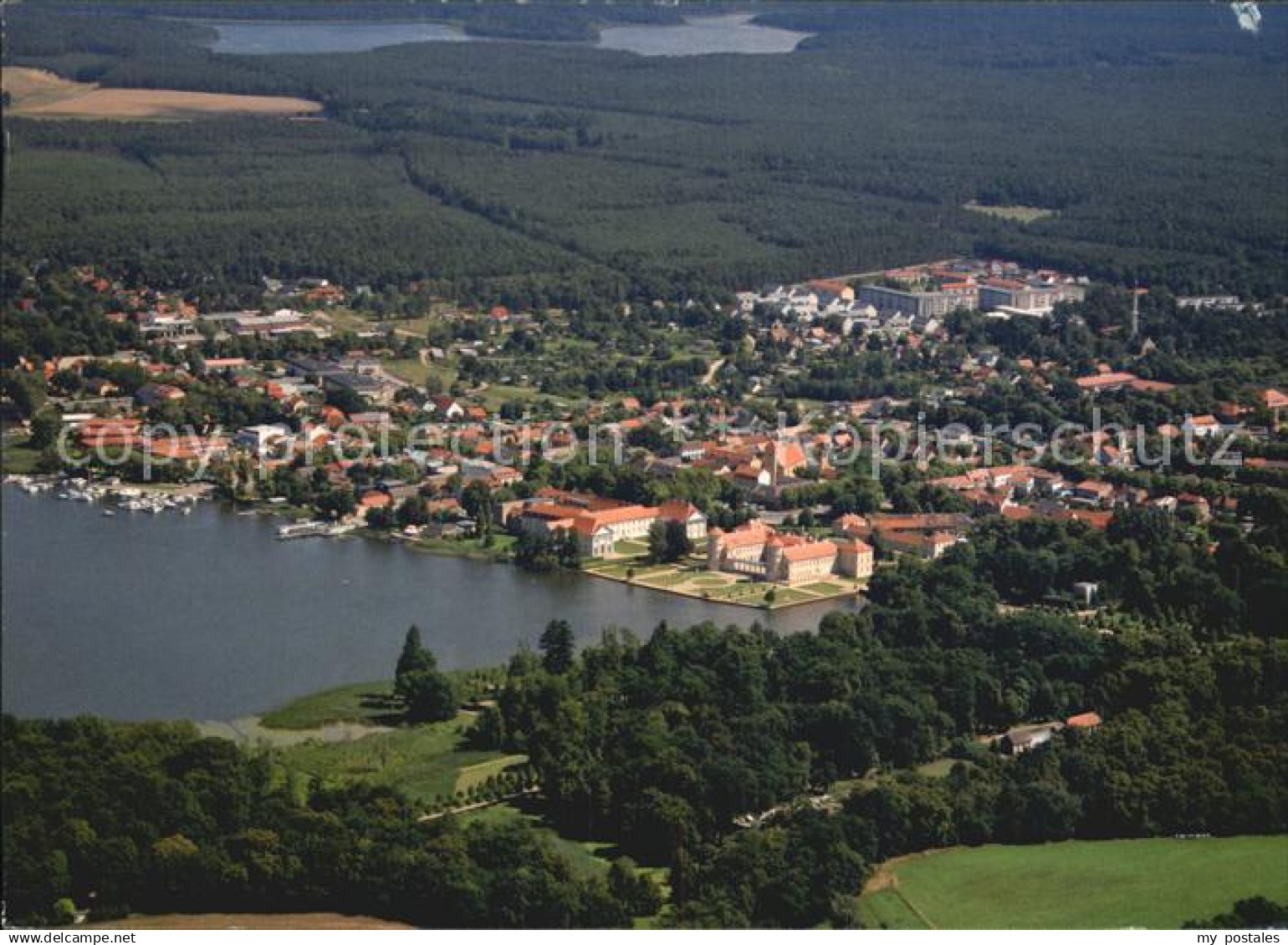 Rheinsberg Schloss Rheinsberg Luftaufnahme