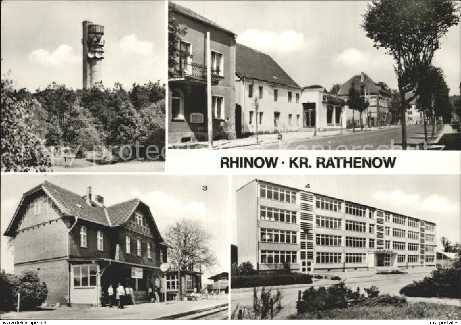 Rhinow Fernseh Richtturm Deutschem Post Ernst-Thaelmann-Strasse Bahnhof