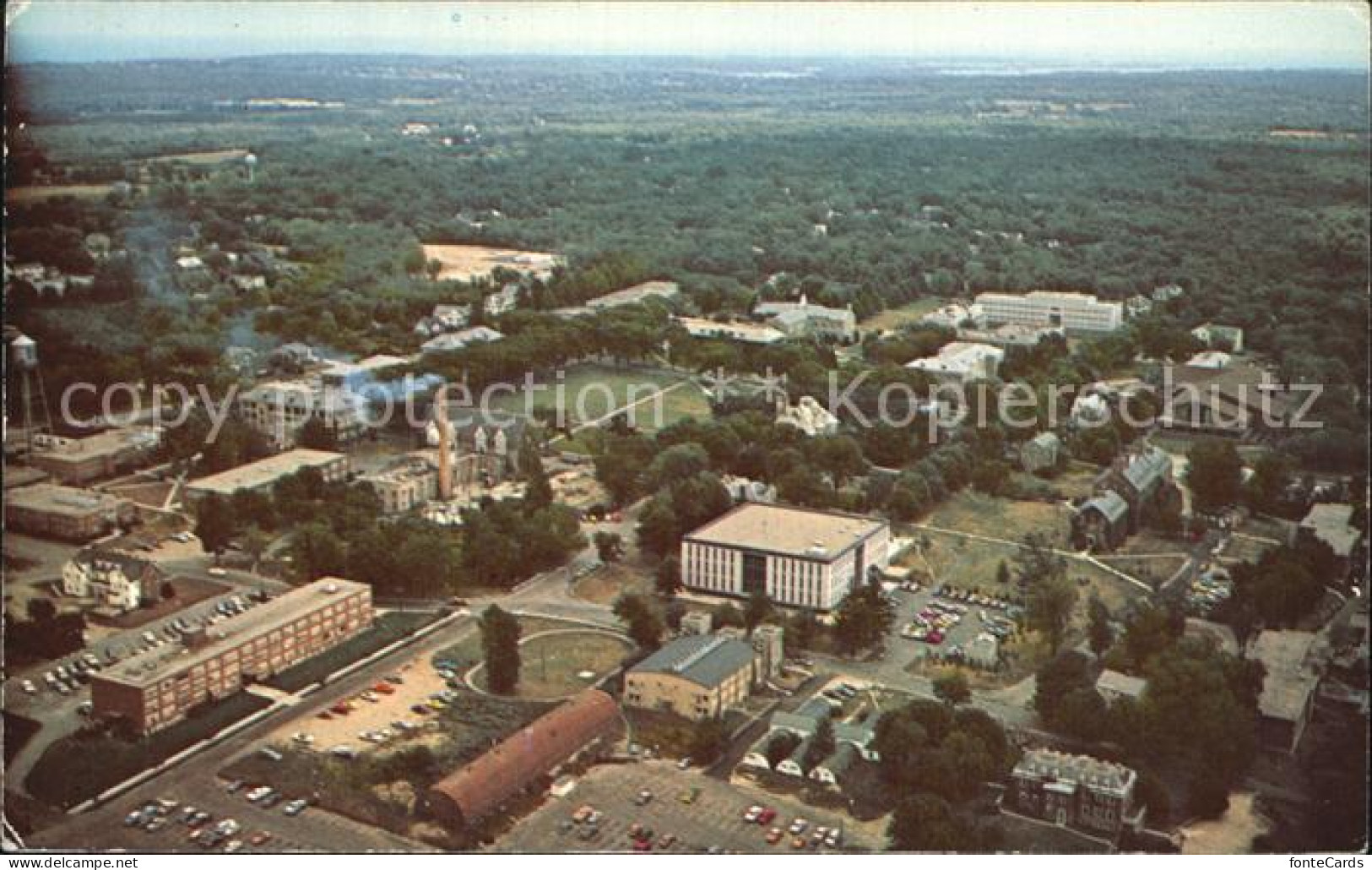 Rhode Island US-State Air view of the University of Rhode Island