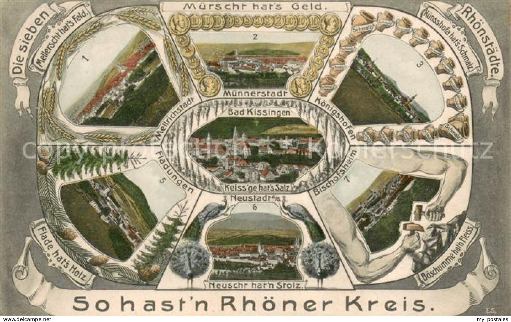 Rhoen Region Mellrichstadt Muennerstadt Koenigshofen Bischofsheim Neustadt Fladu