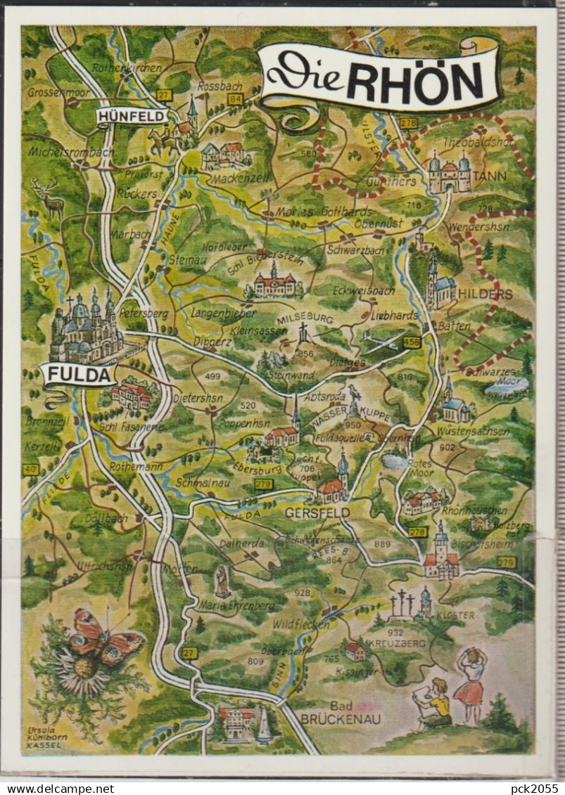 RHÖN - Die Rhön - nicht gelaufen  ( AK 6547)