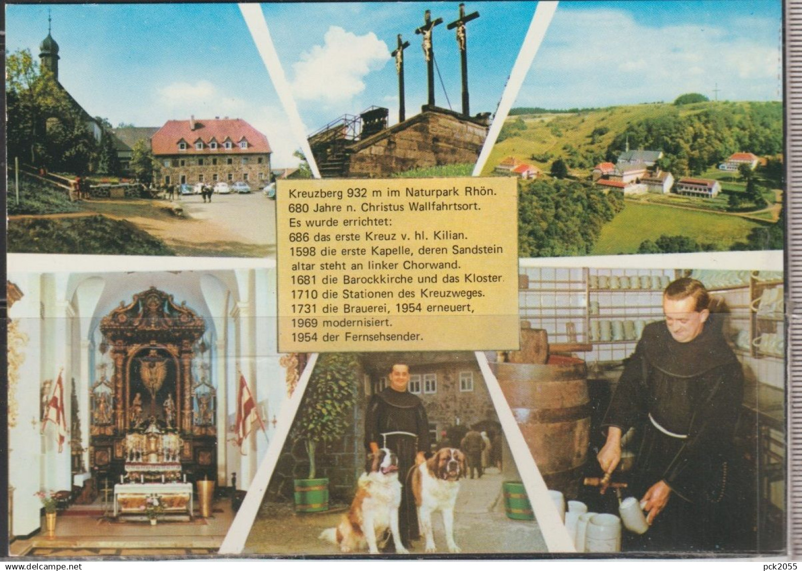 RHÖN / Kreuzberg 932 m im Naturpark -Kloster Golgatha ,Klosterkirche - MBK - nicht gelaufen  ( AK 6545)