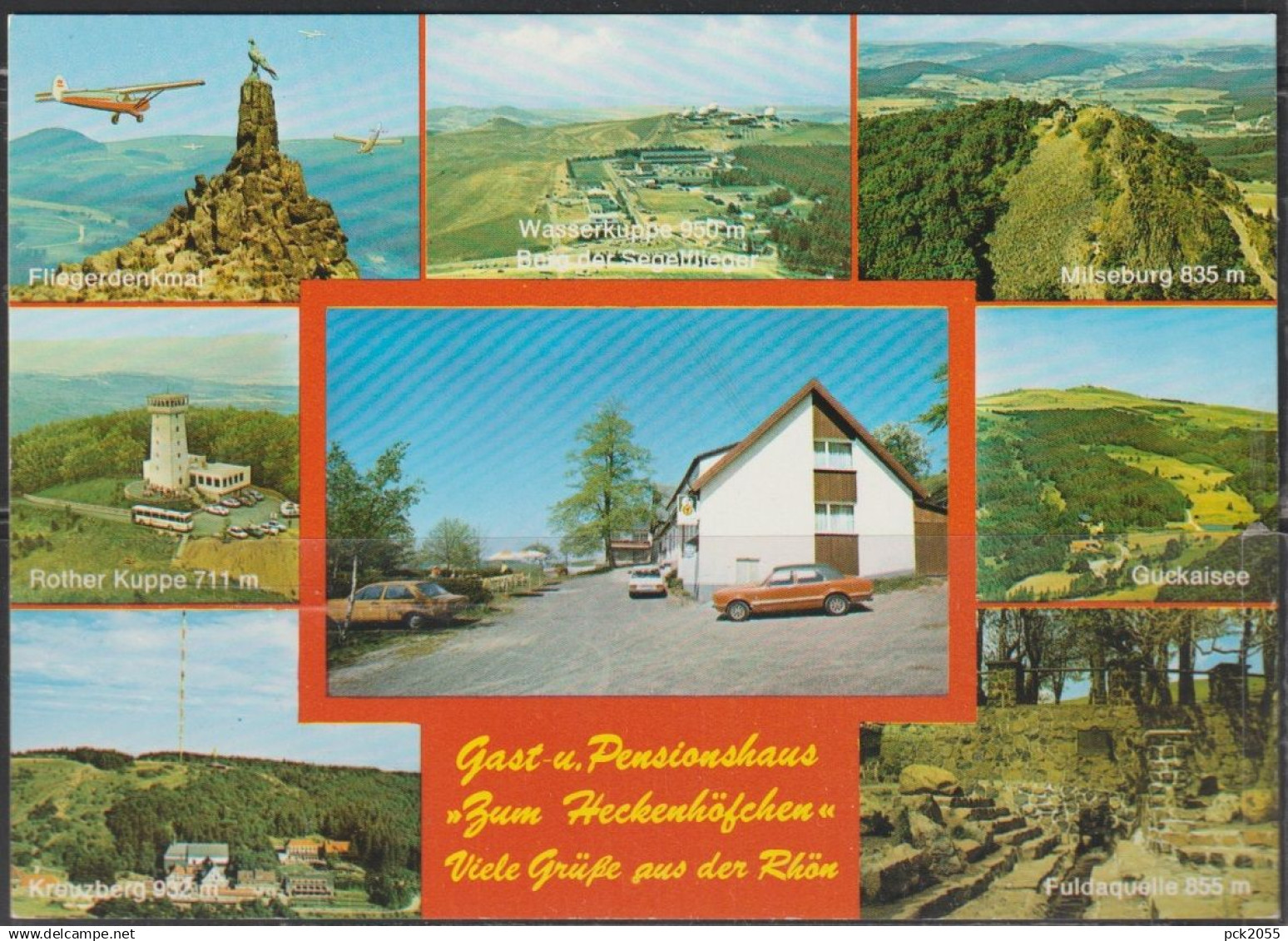 RHÖN - Viele Grüße aus der Rhön - Gast u. Pensionshaus zum Heckenhöfchen - nicht gelaufen  ( AK 6549)