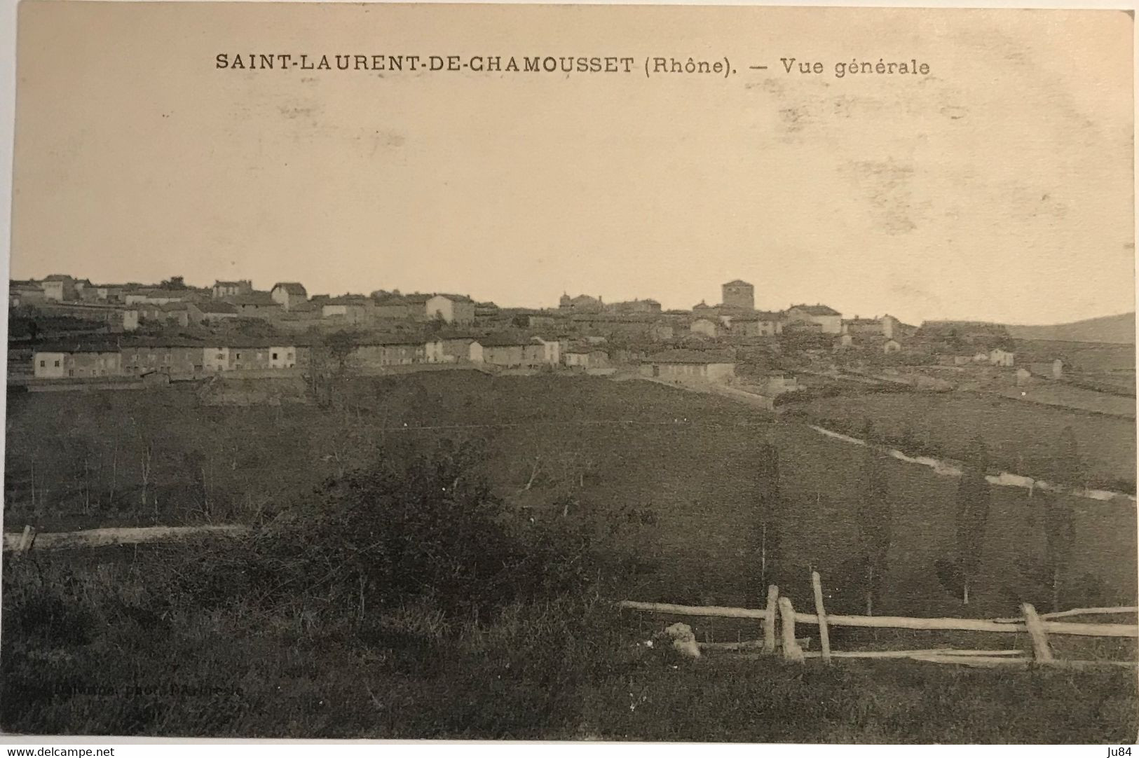 Rhône - Saint-Laurent-de-Chamousset - Vue Générale - Carte postale