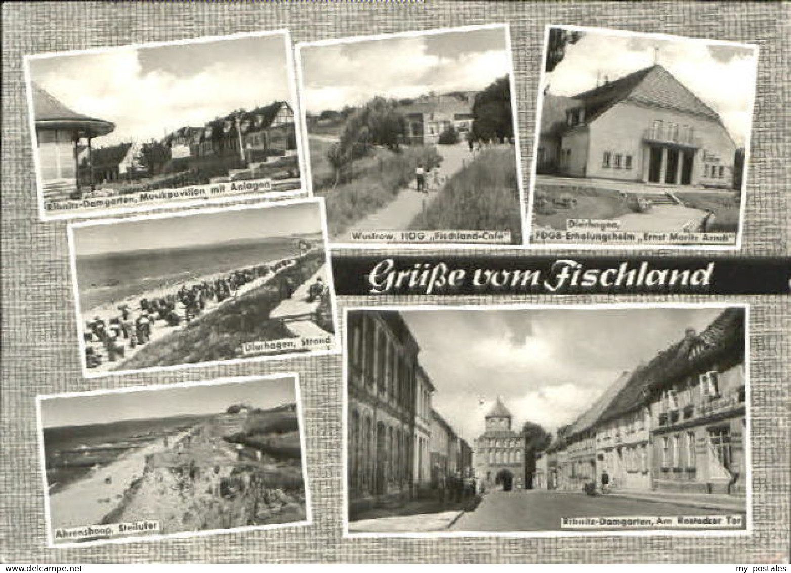 Ribnitz-Damgarten Ostseebad Ahrenshoop Dierhagen Strand Ufer Cafe  x 1967