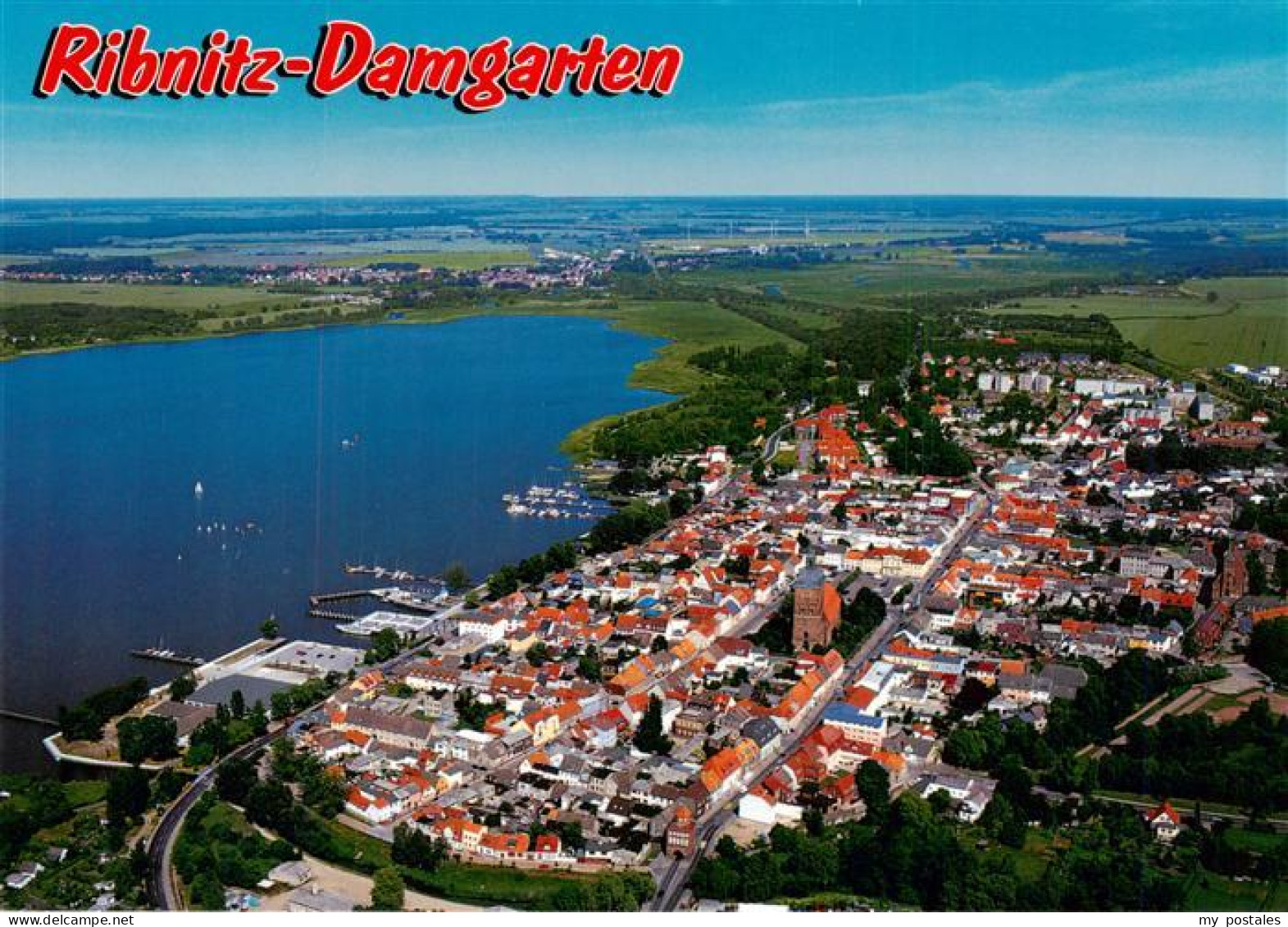 Ribnitz-Damgarten Ostseebad Fliegeraufnahme