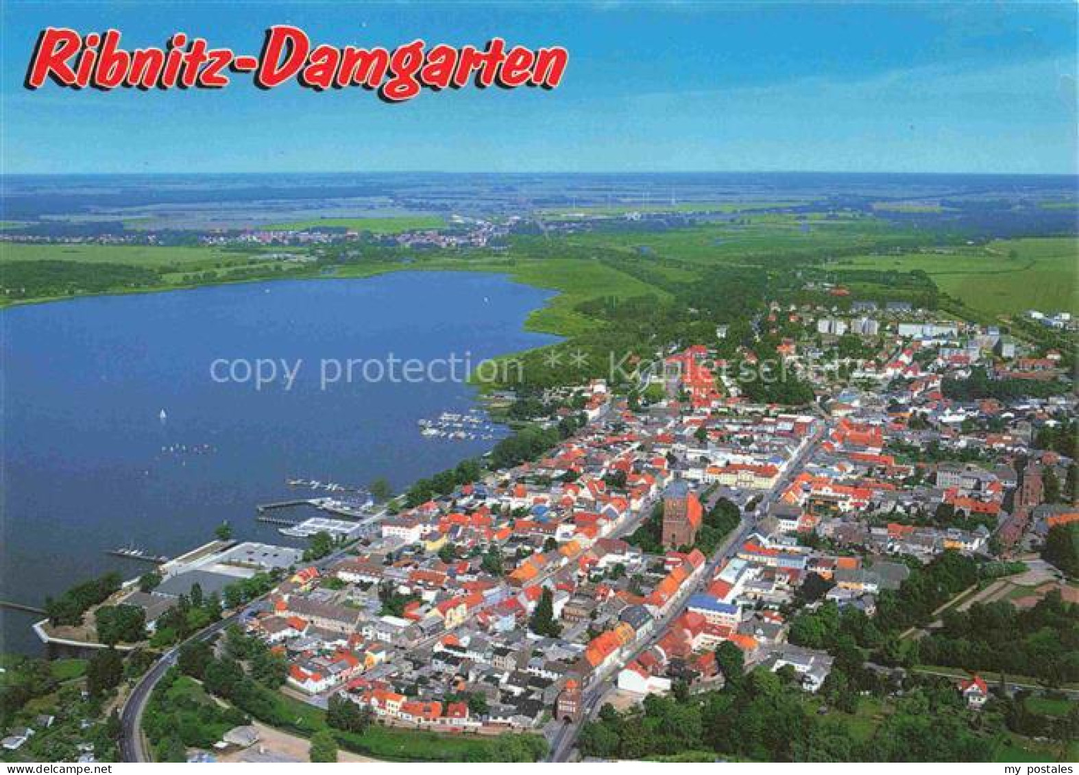 Ribnitz-Damgarten Ostseebad Fliegeraufnahme