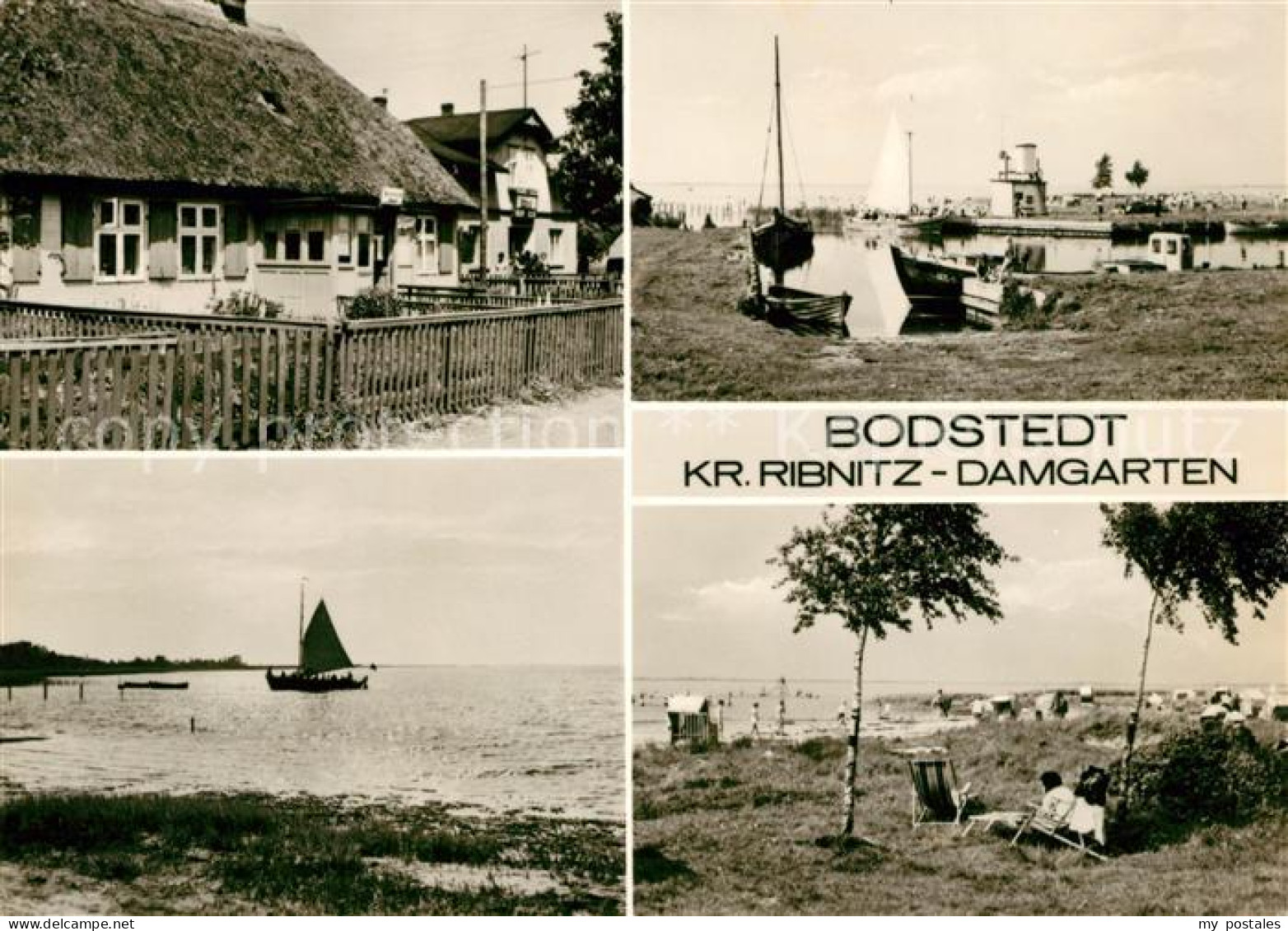 Ribnitz-Damgarten Ostseebad Inselhaeuser Strand Panorama