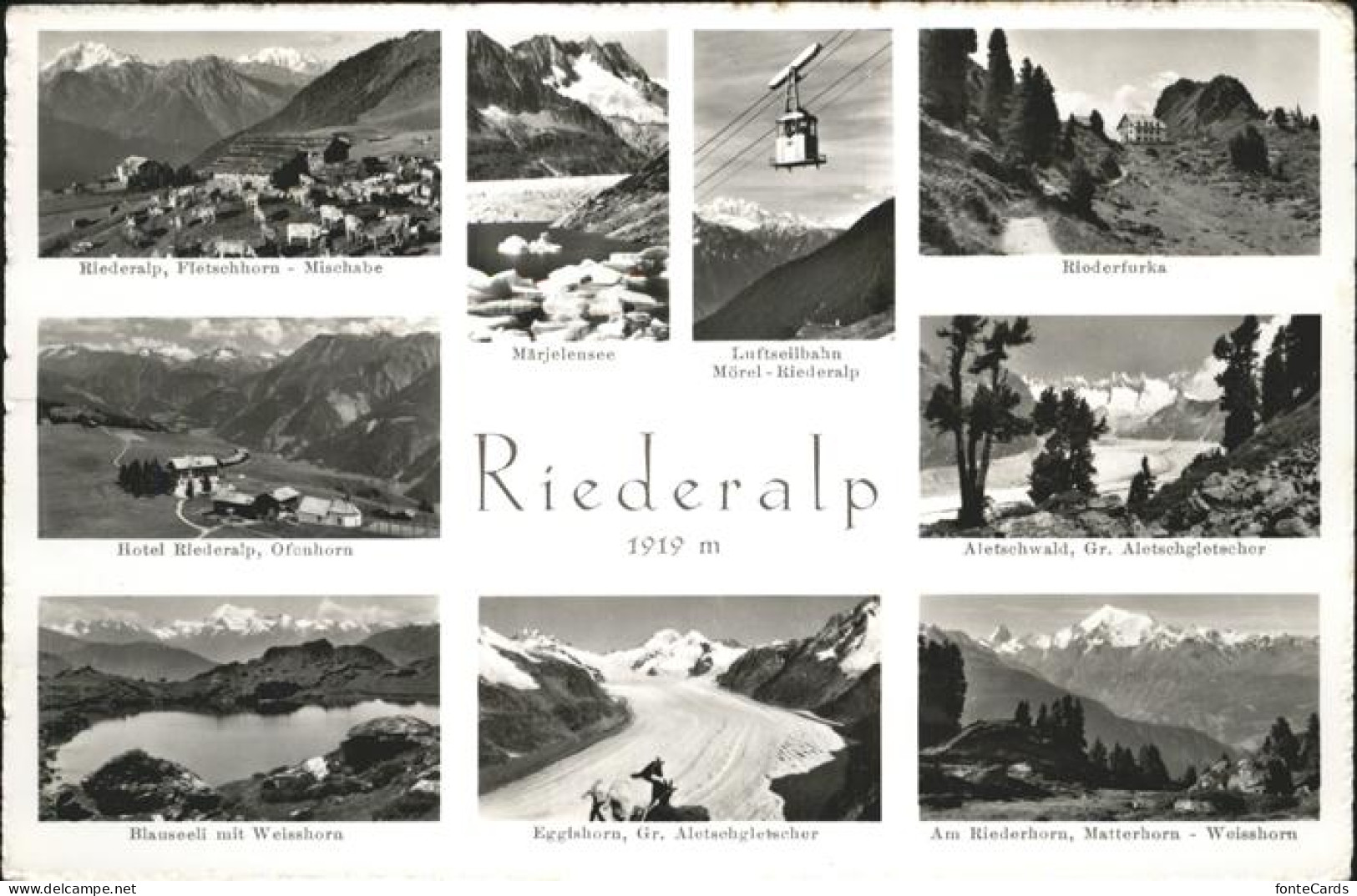 Riederalp Maerjelensee Luftseilbahn Hotel Riederalp