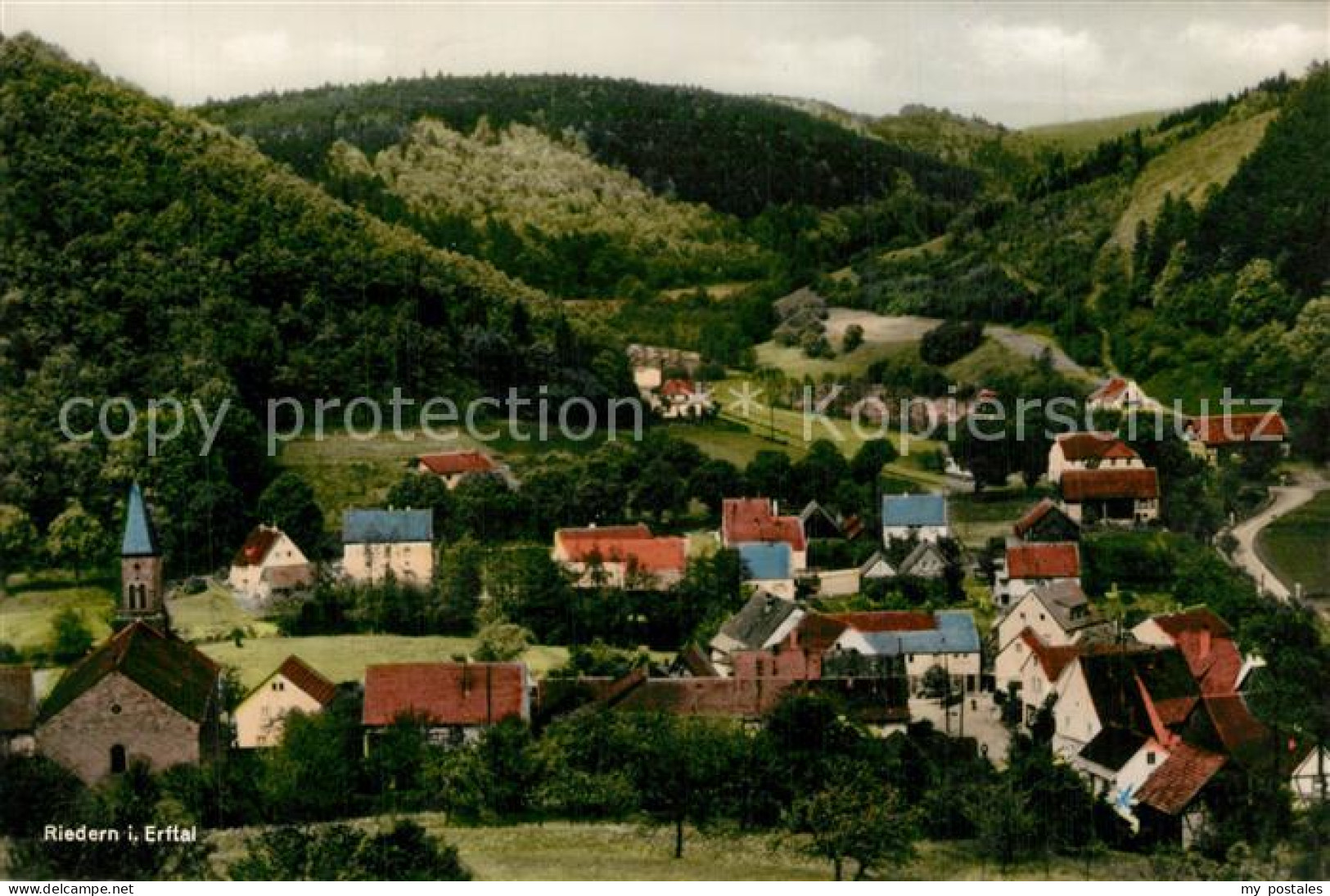 Riedern Unterfranken Panorama Erfttal