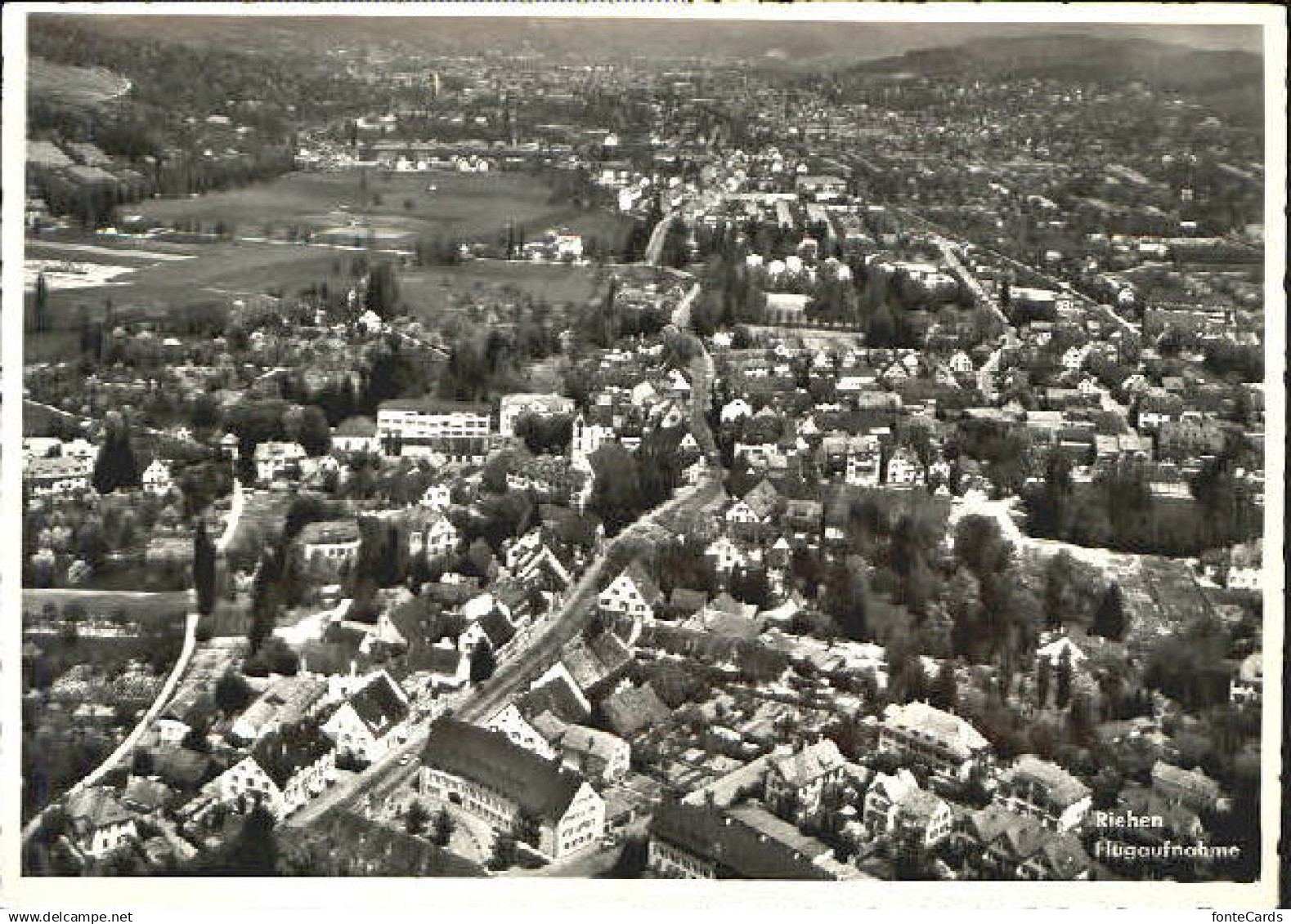 Riehen Fliegeraufnahme