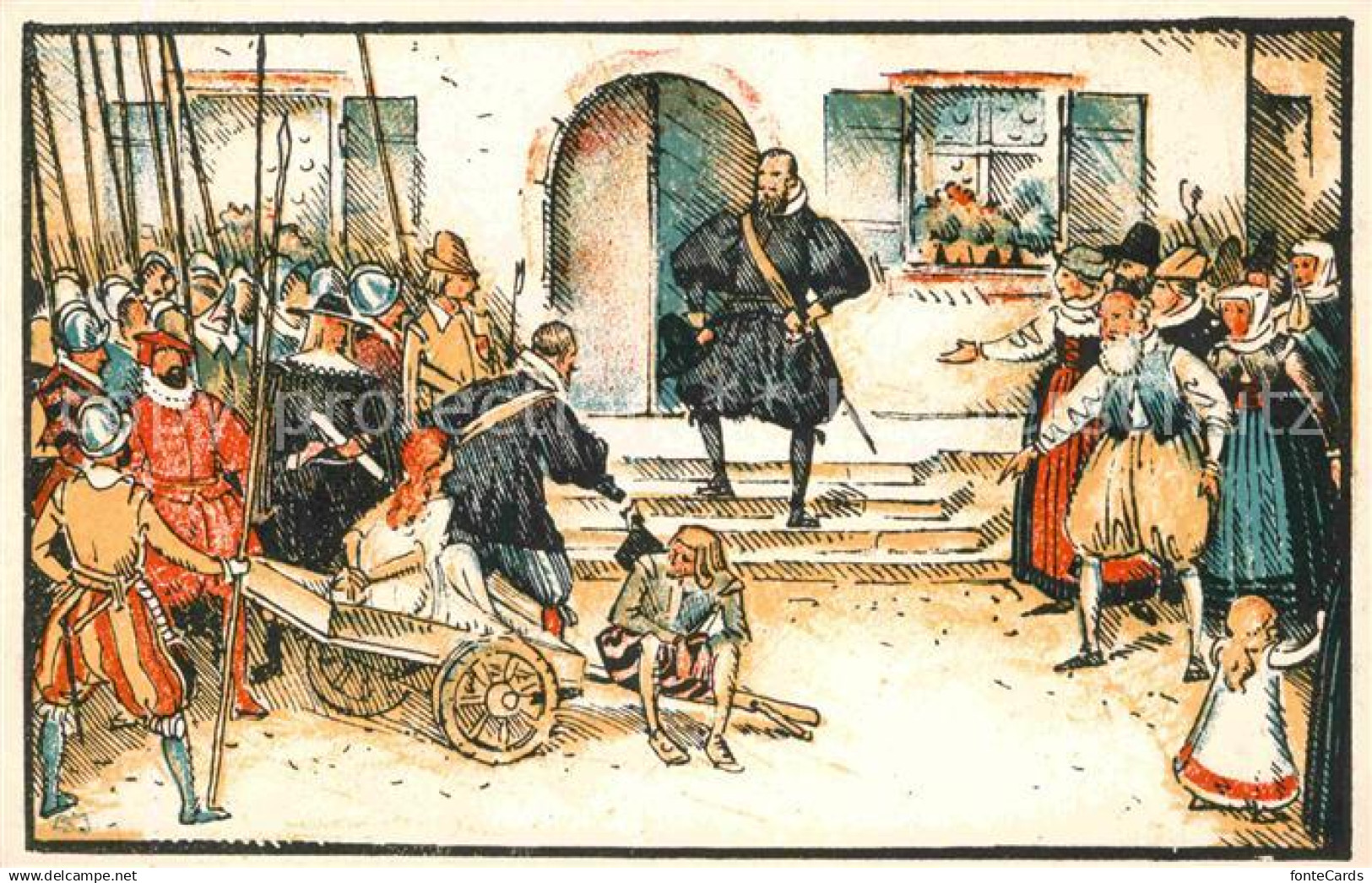 Riehen Wettstein und Riehen Festspiel Illustration