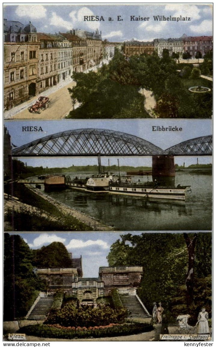 Riesa - Mehrlbildkarte